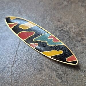 Colorful Abstract Brooch